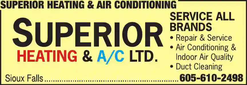 Furnaces - Heat - Sales & Service print ad for Superior Heating & Air Conditioning