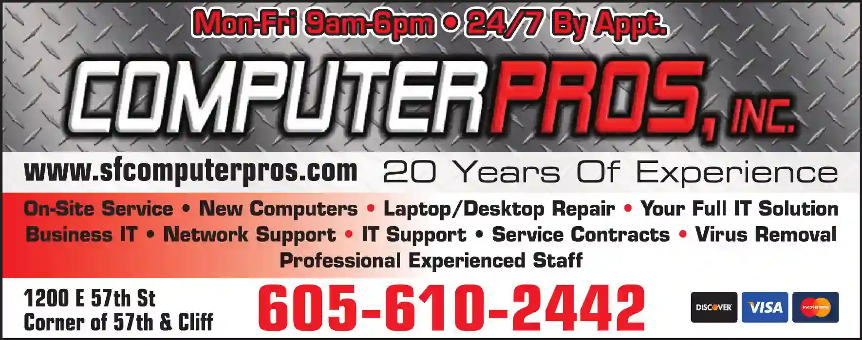 Computers - Cabling & Installation print ad for Computer Pros Inc