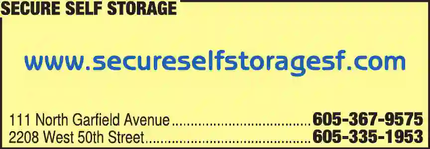 Business Records - Storage print ad for Secure Self Storage