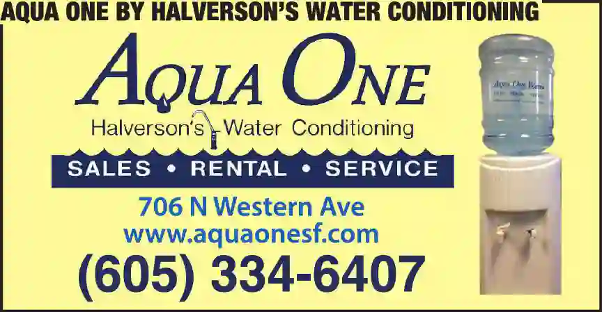 Water Coolers print ad for Aqua One By Halverson's Water Conditioning