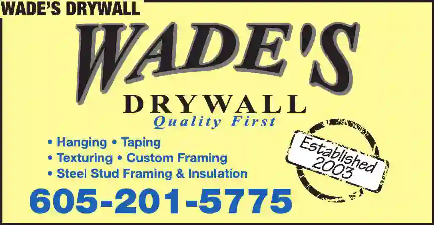 Drywall Contractors print ad for Wade's Drywall