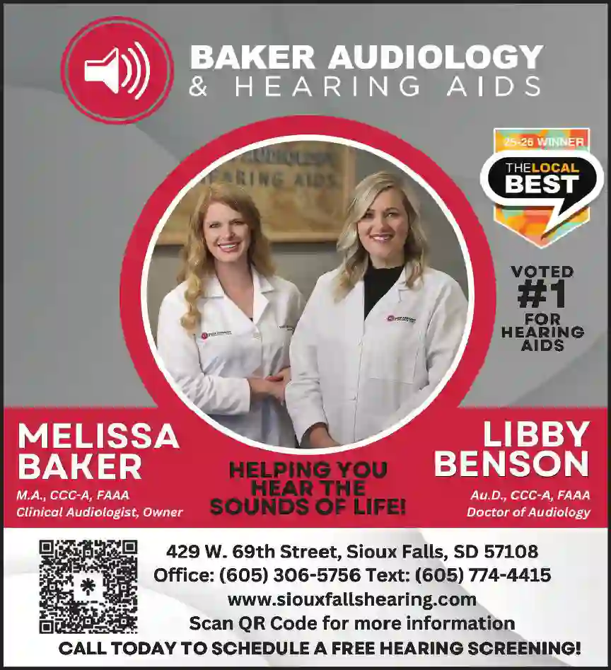 Audiologists print ad for Baker Audiology & Hearing Aids