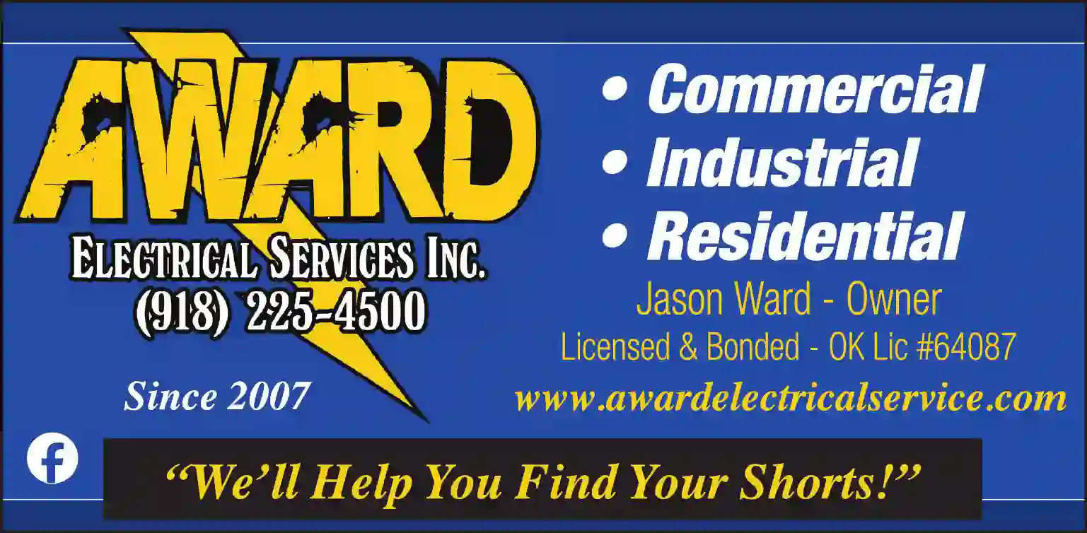 Electric Contractors print ad for Award Electrical Services Inc