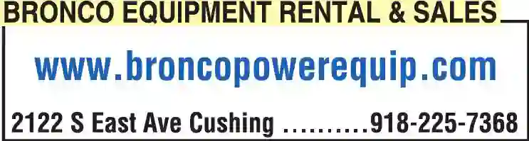 Rental Service Stores print ad for Bronco Equipment Rental & Sales