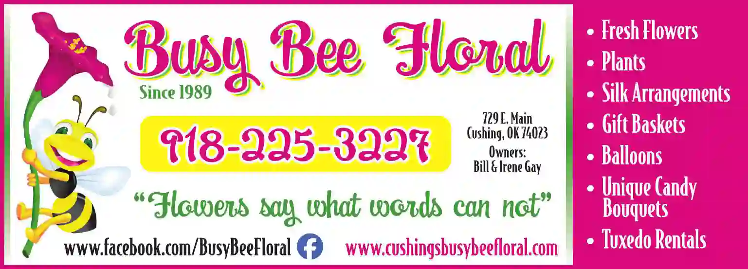 Florists - Retail print ad for Busy Bee Floral