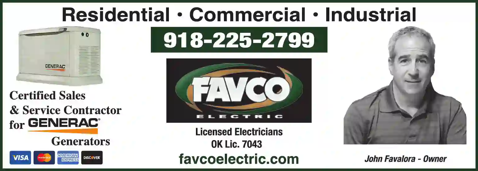 Electric Contractors print ad for Favco Electric Inc