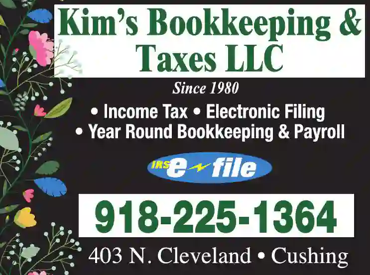 Tax Return Preparation print ad for Kim's Bookkeeping & Taxes LLC