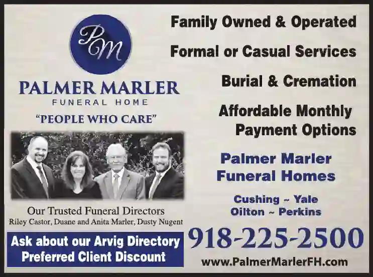 Funeral Homes & Directors print ad for Palmer Marler Funeral Home