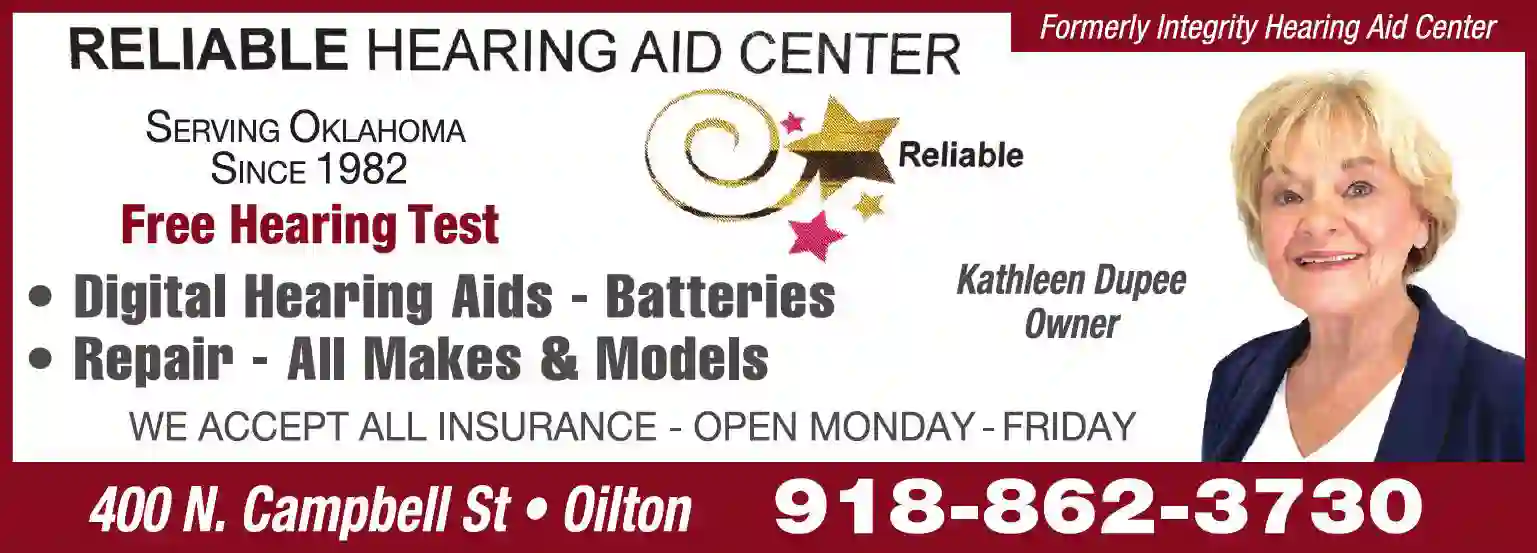 Hearing Aids & Assistive Devices print ad for Reliable Hearing Aid Center