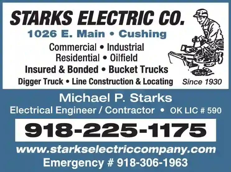 Electric Contractors print ad for Starks Electric Co
