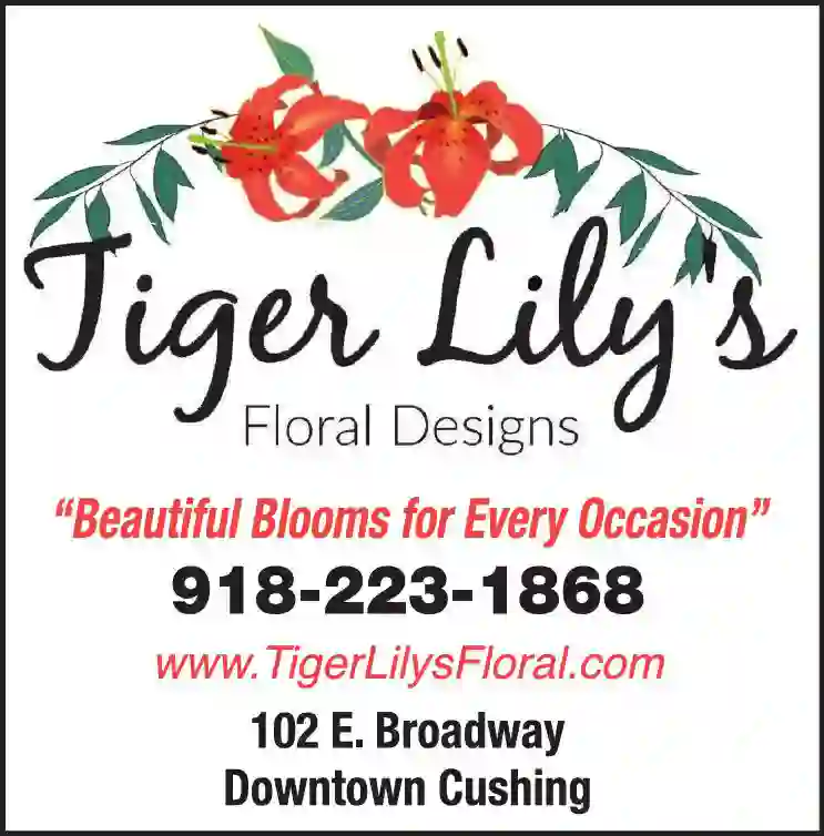 Florists - Retail print ad for Tiger Lily's Floral Designs
