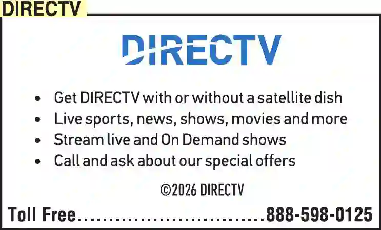 Cable Television Service print ad for DirecTV