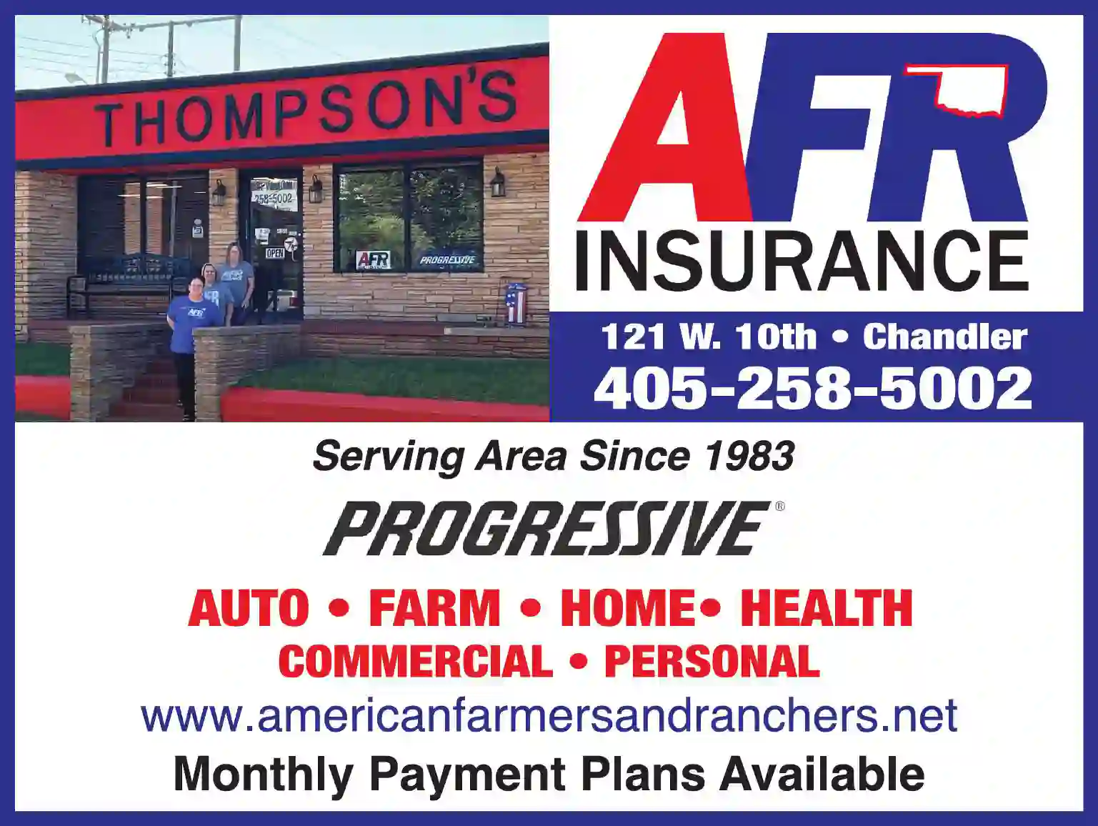 Insurance print ad for American Farmers & Ranchers Insurance