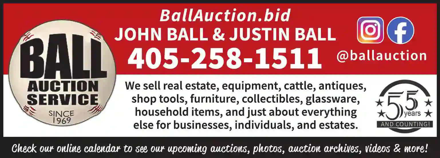 Auctioneers & Auction Houses print ad for Ball Auction Service