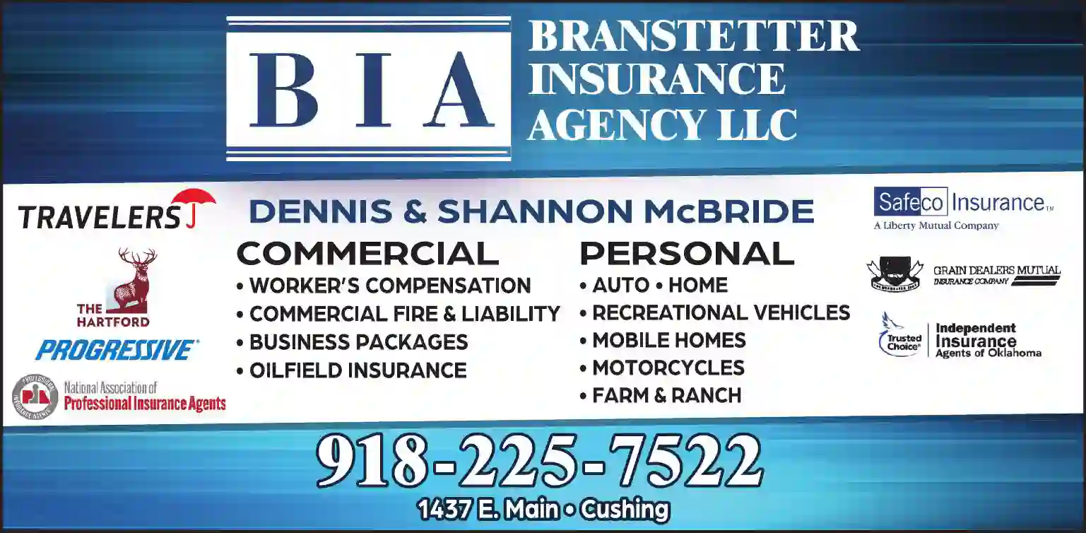 Insurance print ad for Branstetter Insurance Agency LLC