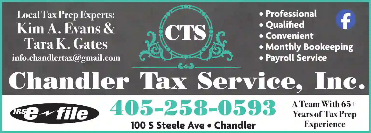 Bookkeeping Service print ad for Chandler Tax Service Inc