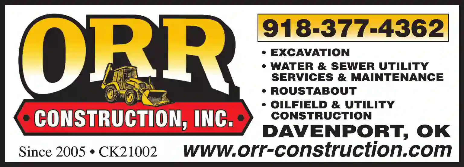 Oil Field Services print ad for Orr Construction Inc