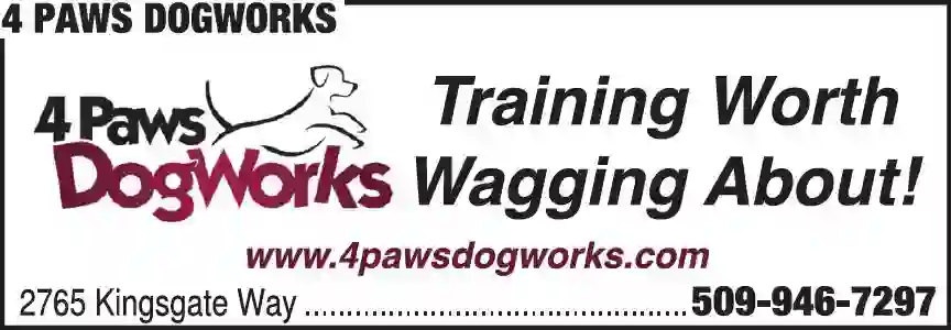 Dog Training print ad for 4 Paws DogWorks