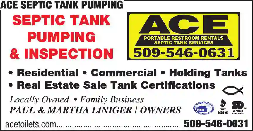 Septic Tanks & Systems - Cleaning print ad for Ace Septic Tank Pumping