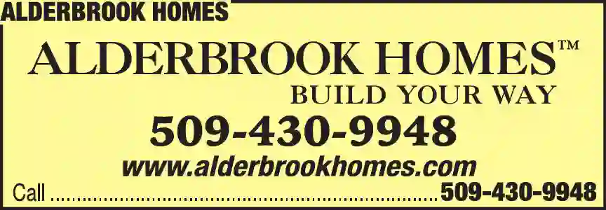 Home Builders print ad for Alderbrook Homes