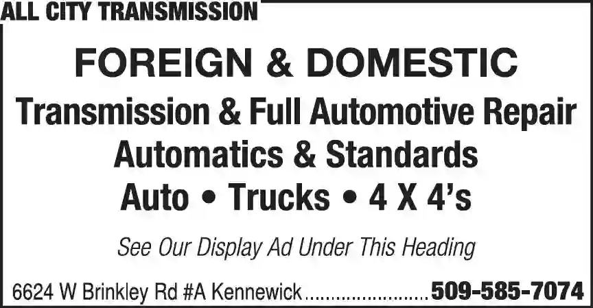 Transmissions - Automobile print ad for All City Transmission