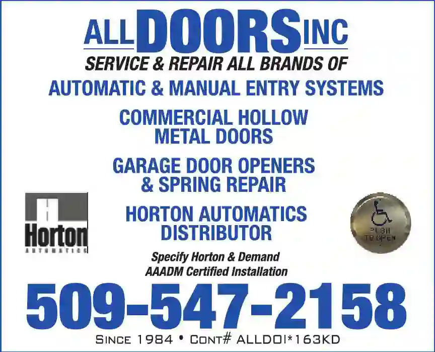 Doors & Door Operating Devices print ad for All Doors Inc