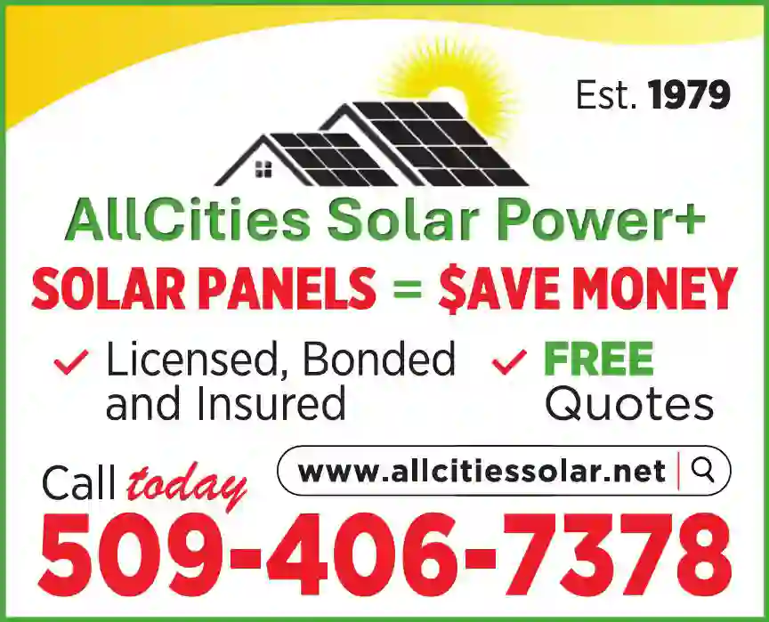 Solar Products & Services print ad for AllCities Solar Power+