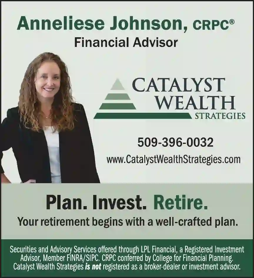 Financial Planning Consultants print ad for Anneliese Johnson, CRPC  Catalyst Wealth Strategies