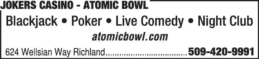 Casinos print ad for Jokers Casino - Atomic Bowl