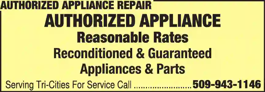 Appliances - Major - Service & Repair print ad for Authorized Appliance Repair