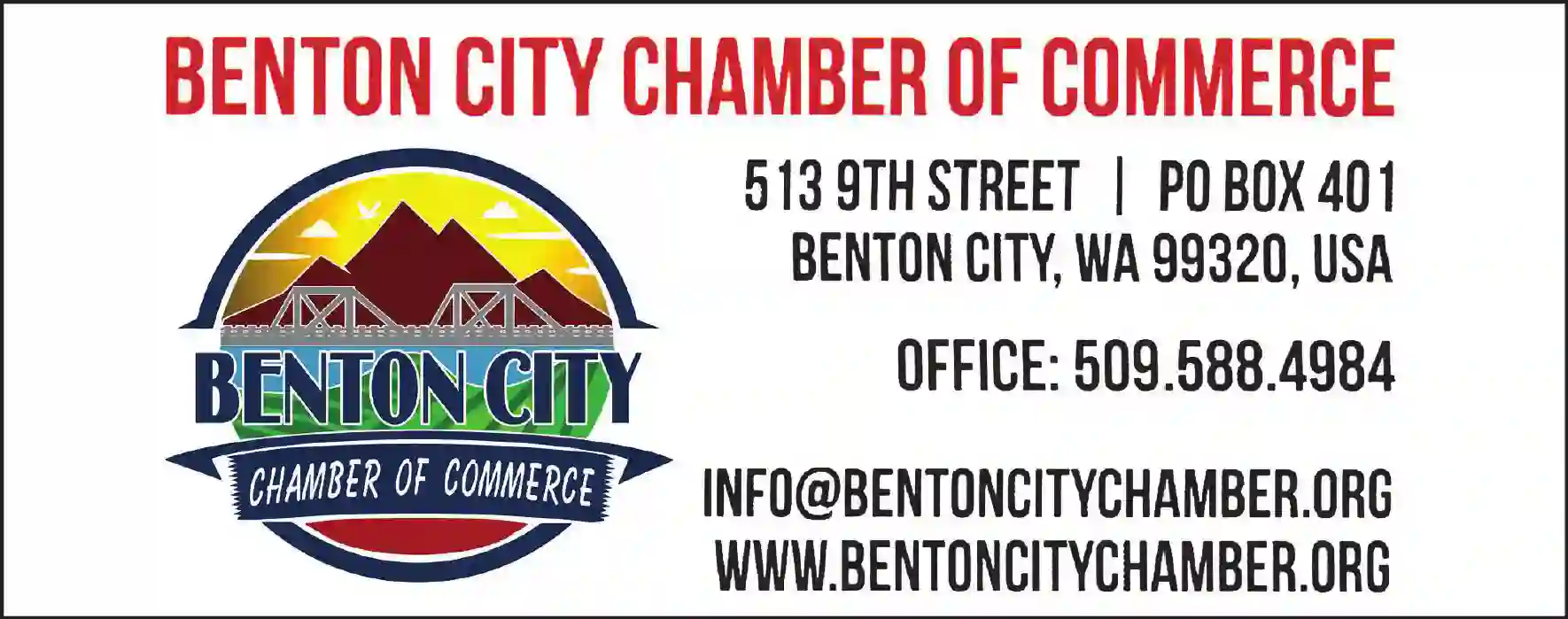 Chambers of Commerce print ad for Benton City Chamber Of Commerce