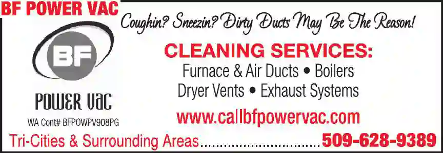 Duct Cleaning print ad for BF Power Vac