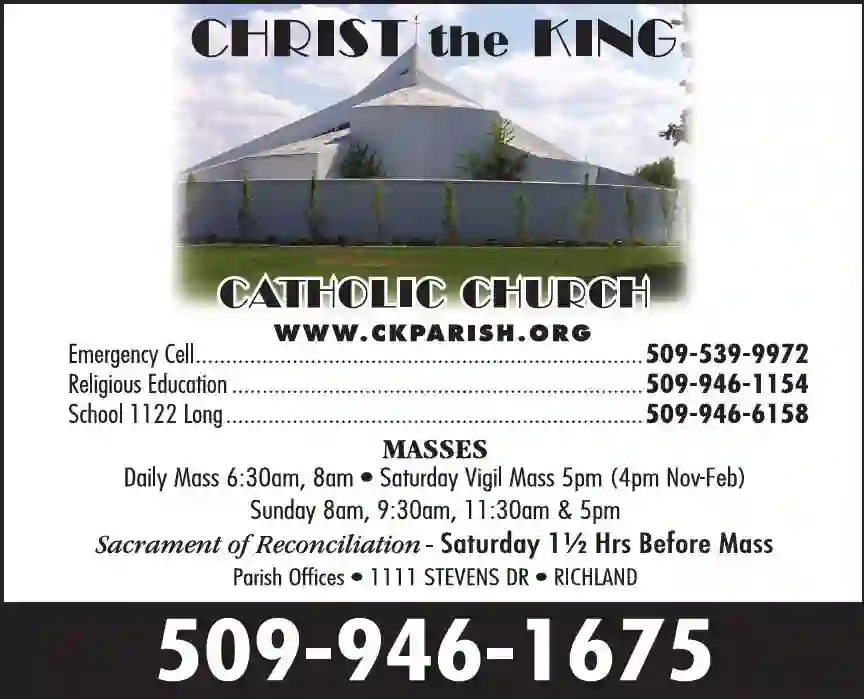 Churches - Catholic print ad for Christ The King Catholic Church