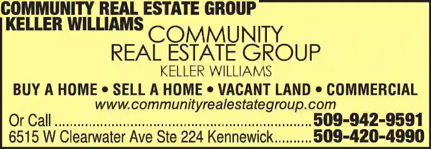 Real Estate print ad for Community Real Estate Group Keller Williams