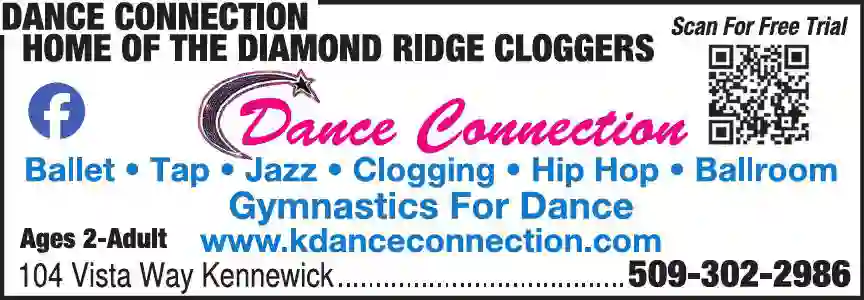 Dance Instruction - Ballet, Tap, Jazz Etc print ad for Dance Connection Home Of The Diamond Ridge Cloggers