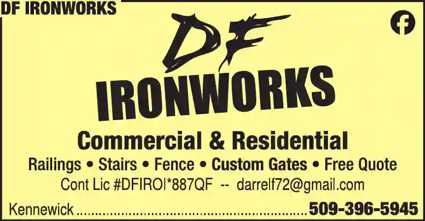 Gates print ad for DF Ironworks