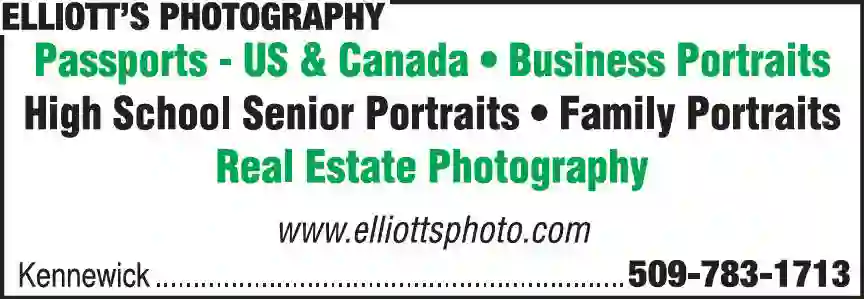 Photographers print ad for Elliott's Photography