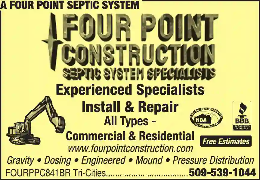 Septic Tanks & Systems - Contractors, Designers & Dealers print ad for A Four Point Septic System