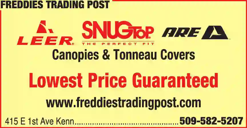 Canopies - Truck print ad for Freddies Trading Post