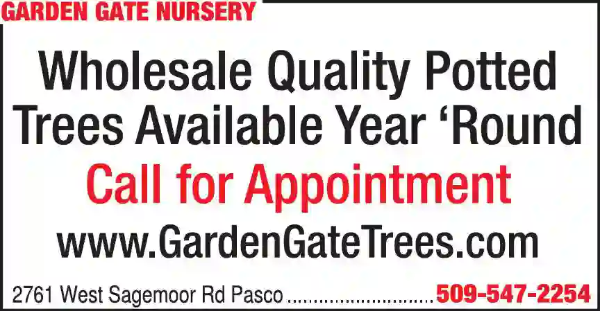 Nurseries - Plants, Trees, Etc - Whsle & Growers print ad for Garden Gate Nursery