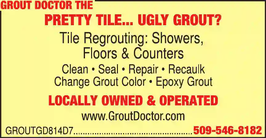 Tile & Grout Cleaning & Restoration print ad for Grout Doctor The