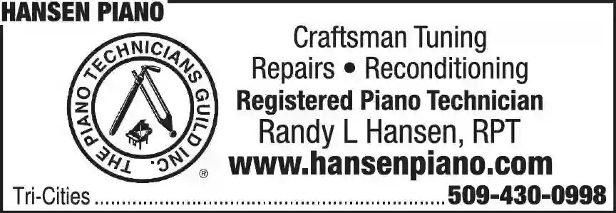 Pianos - Tuning Repair & Refinish print ad for Hansen Piano