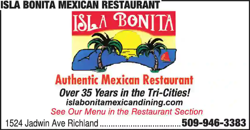 Restaurants - Mexican print ad for Isla Bonita Mexican Restaurant