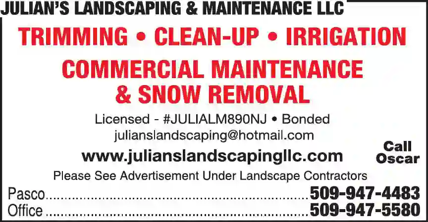 Lawn & Grounds Maintenance print ad for Julian's Landscaping & Maintenance LLC