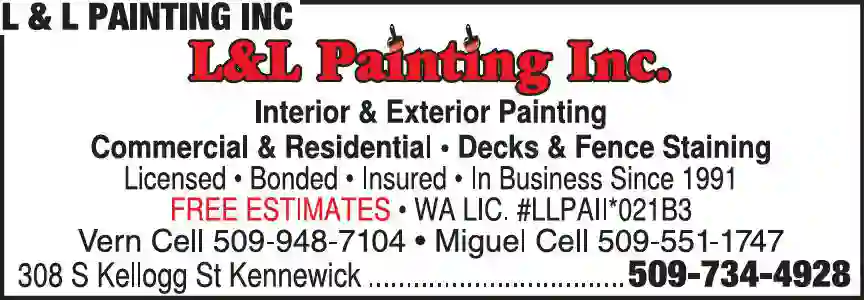 Painting Contractors print ad for L & L Painting Inc