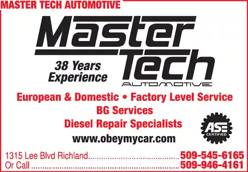 Auto Repair & Service print ad for Master Tech Automotive