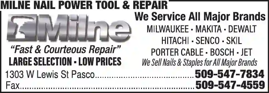 Tools - Repair & Parts print ad for Milne Nail Power Tool & Repair