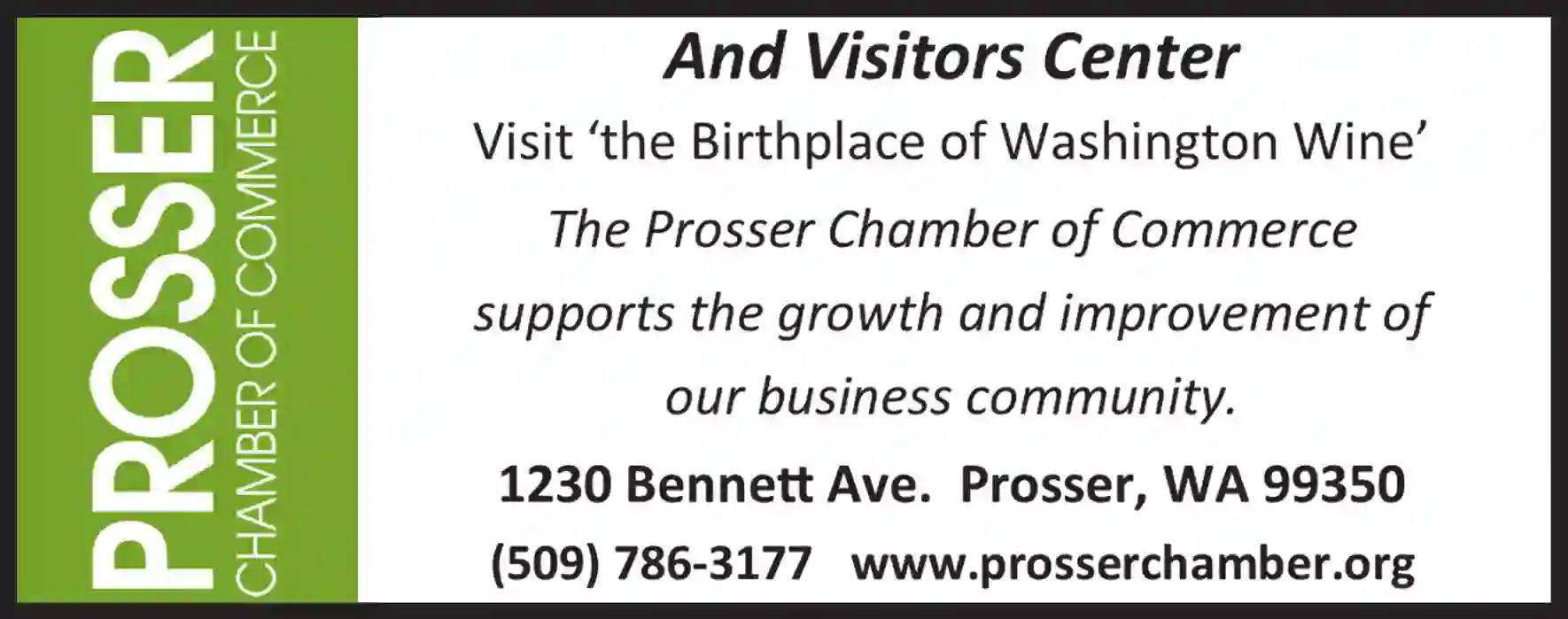 Chambers of Commerce print ad for Prosser Chamber Of Commerce