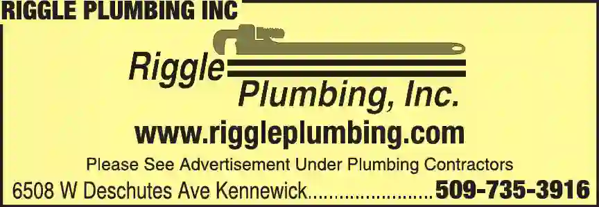 Water Heaters - Repair print ad for Riggle Plumbing Inc