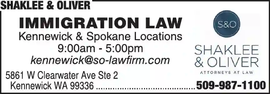 Attorneys - Immigration & Naturalization print ad for Shaklee & Oliver